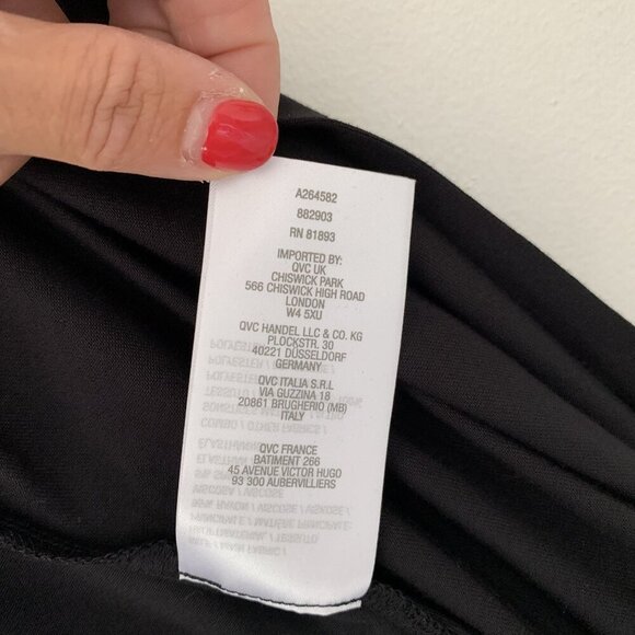 LOGO Lori Goldstein Black Size 3XP Cardigan Open Front Sheer Hem Asymmetrical - Picture 6 of 7